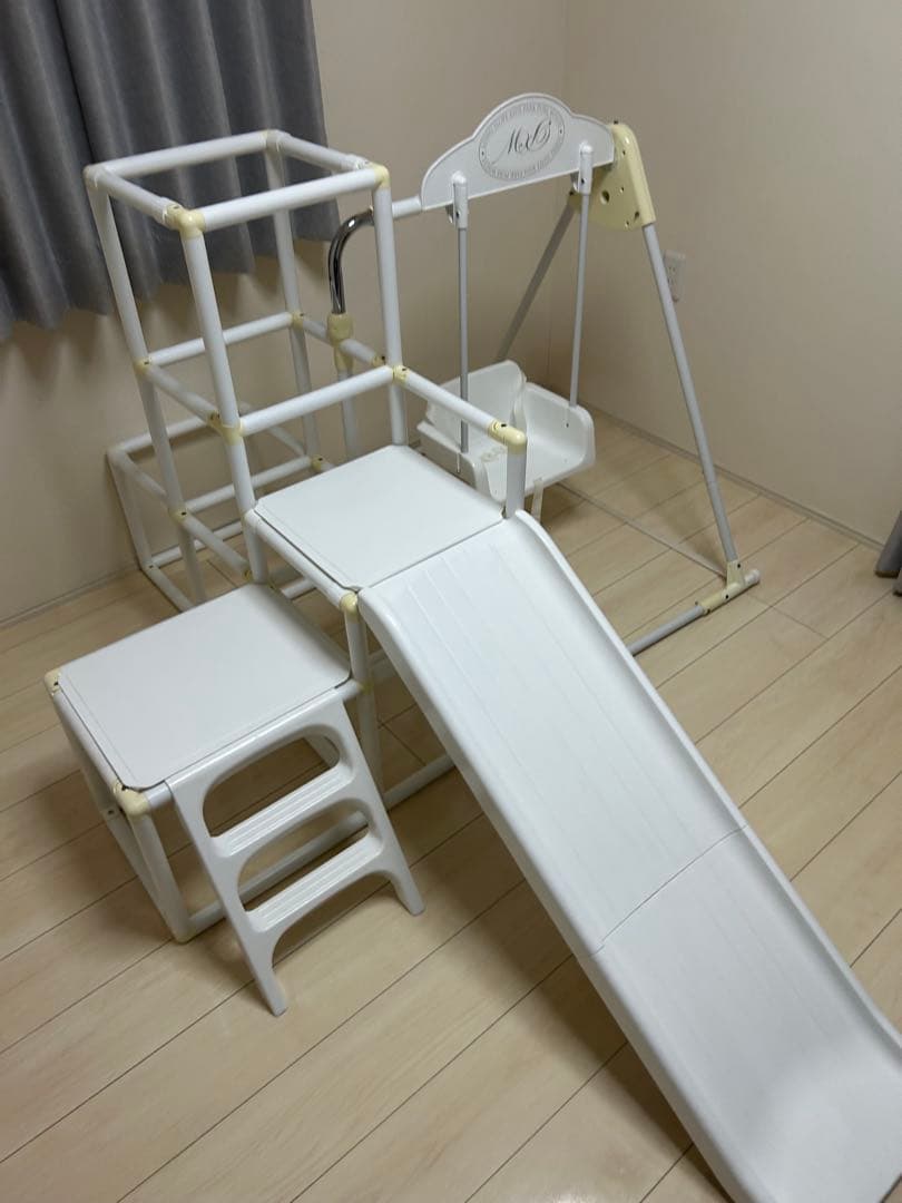 Yuzu store✬即購入可ロングスロープ　プレミアム　キッズパーク　ピ 楽天市場】【納得のロングすべり台＋3段ジム】プレミアム おりたたみ