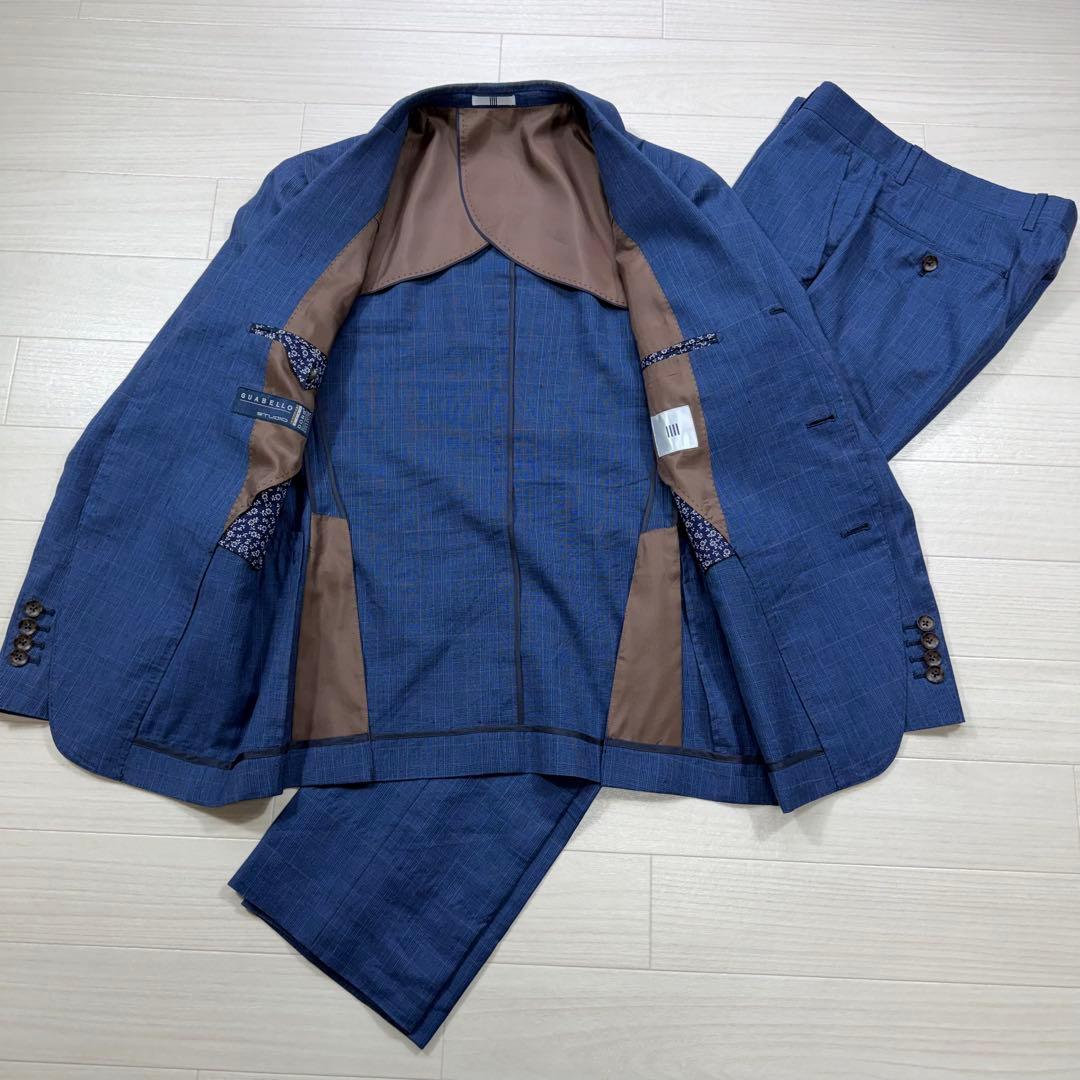 スーツセレクト グアベロ ウィンドーチェック 段返り 本切羽 リネン シルク混 ウール ヘリンボーン 段返り3釦スーツ TOKYO model | Brooks Brothers