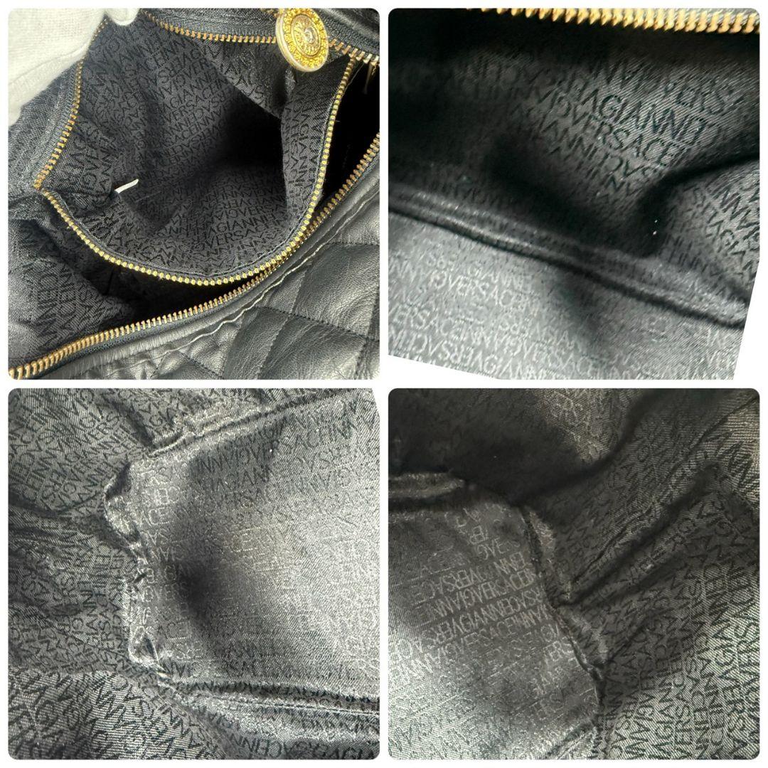 ジャンニヴェルサーチ サンバースト 刺繍 キルティング バニティバッグ