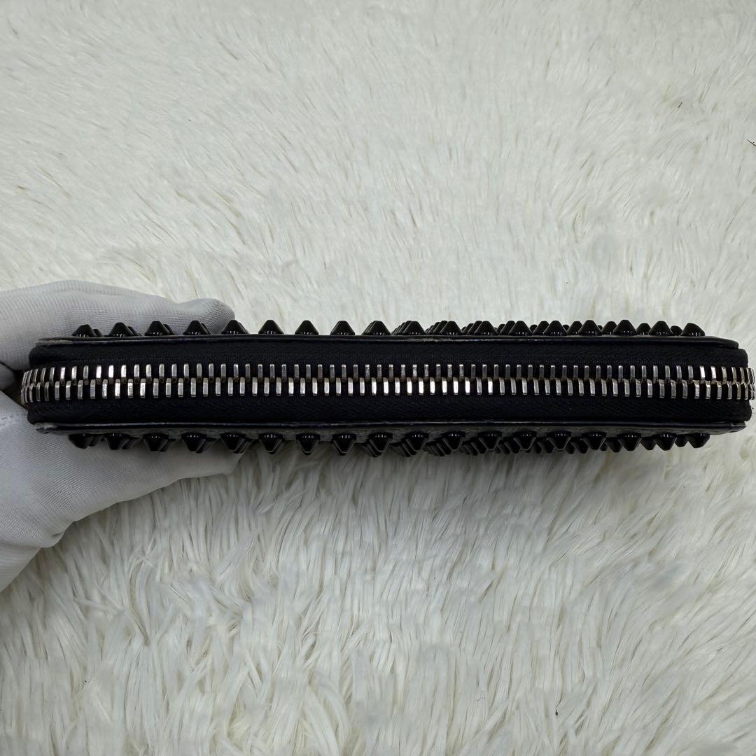 ✨人気✨ ルブタン 長財布 パネトーネ ラウンドジップ ブラック レザー