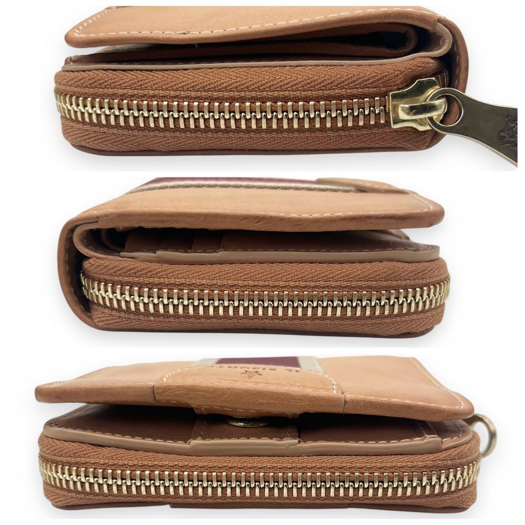 新品・未使用□イルビゾンテ ソラリア 二つ折り財布 ロゴ型押し