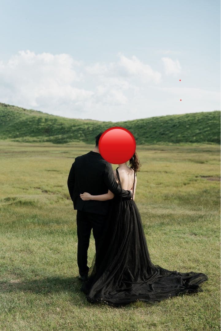 パーティードレス ブラック 前撮り ブライダル ロングドレス カラードレス カラードレス フリルドレス ブラック ウエディングドレス 前撮りドレス