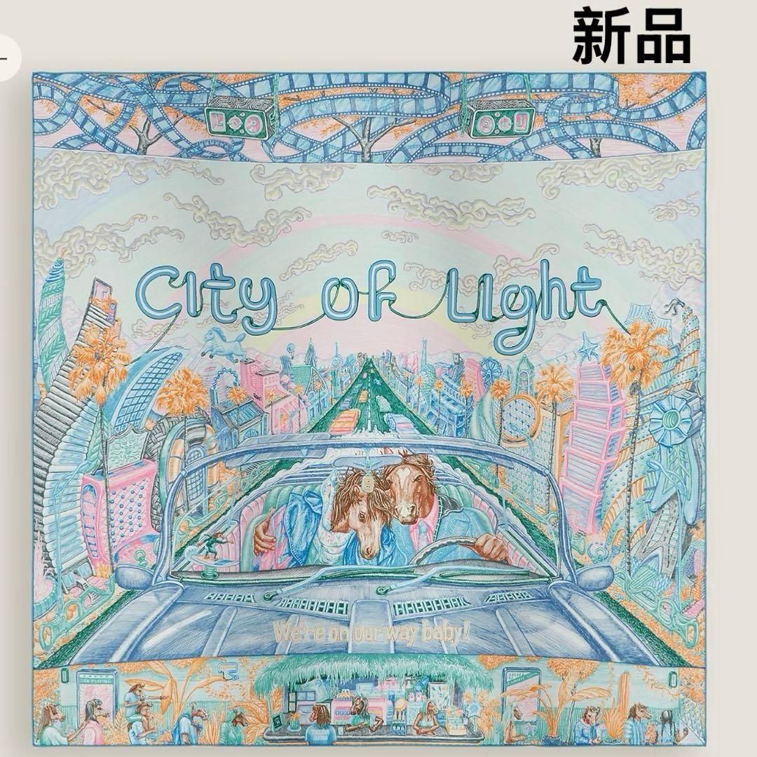 26エルメス くカレ 90 《シティー・オブ・ライト》