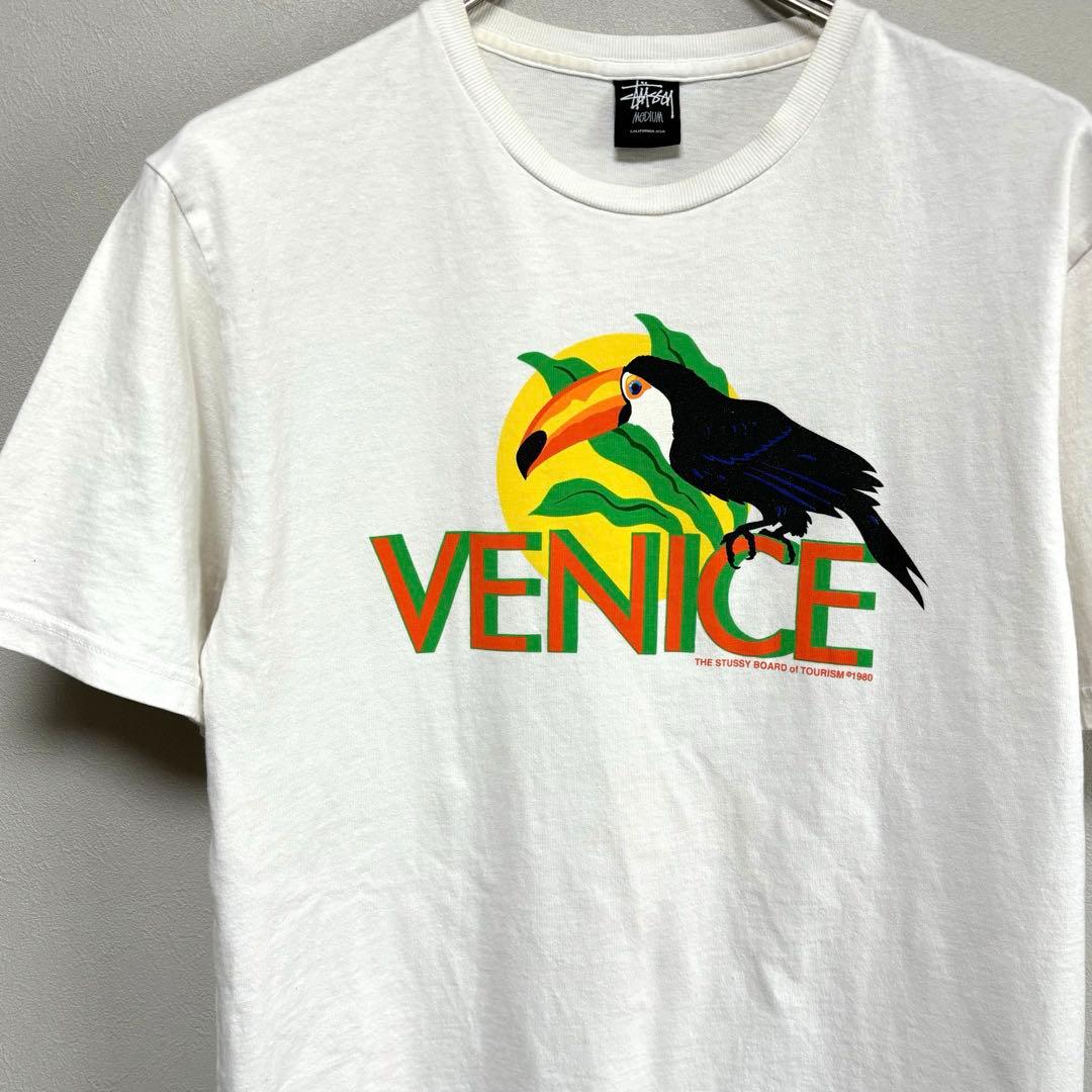 OLD stussy オールド ステューシー Tシャツ 鳥 VENICE 白 M - メルカリ