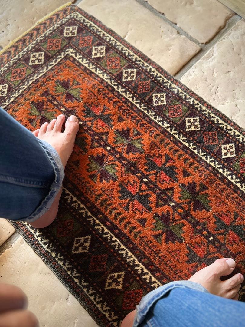 トライバルラグヴィンテージラグバルーチ族シスターンザボールプリミティブ