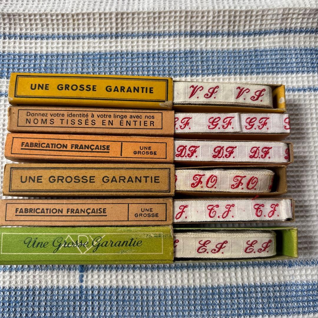 イニシャルリボン6箱セットEフランス製 イニシャルリボン6箱セットEフランス製 イニシャルリボン6箱セットE