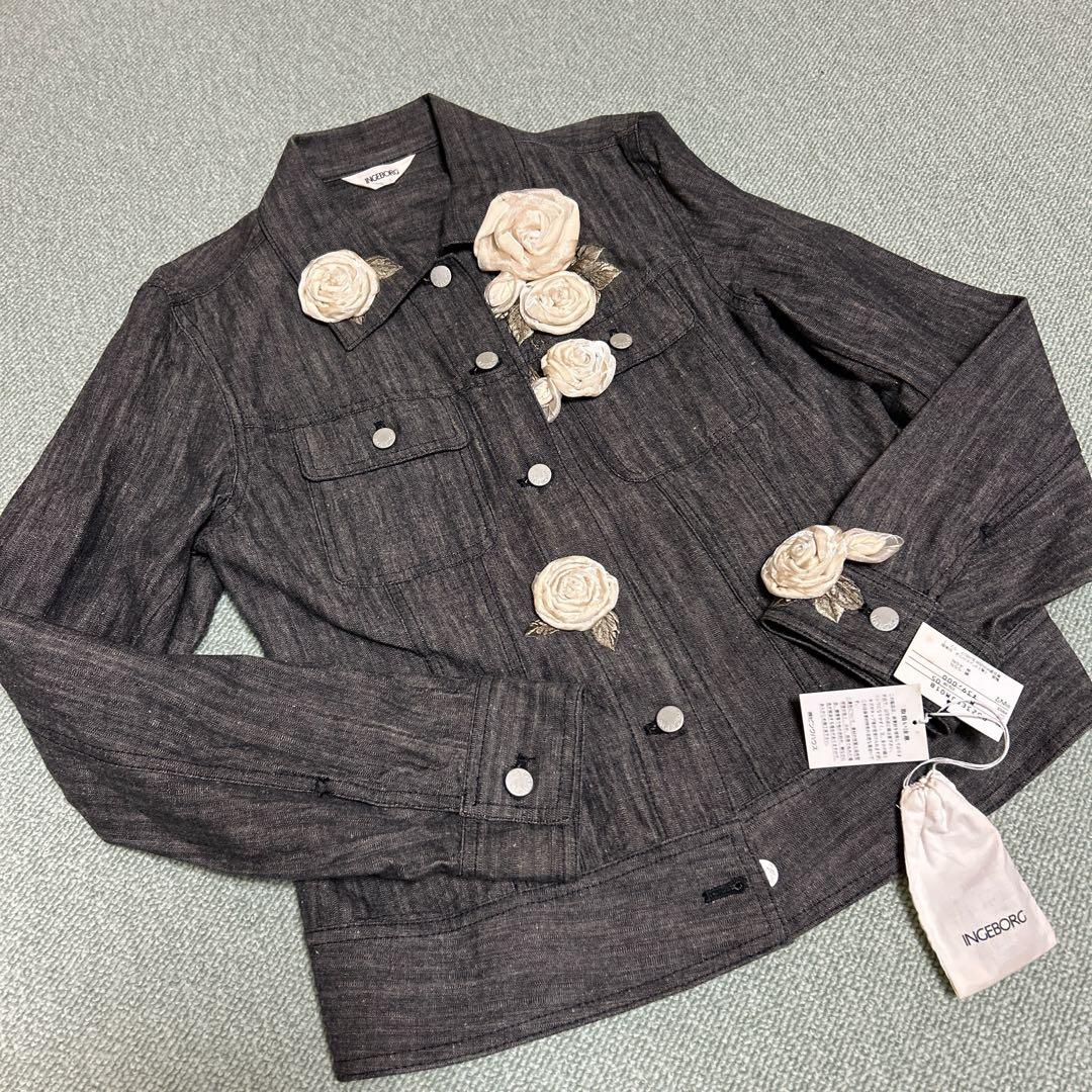 再値下げ】新品 インゲボルグ INGEBORG 薔薇 デニムGジャン - メルカリ