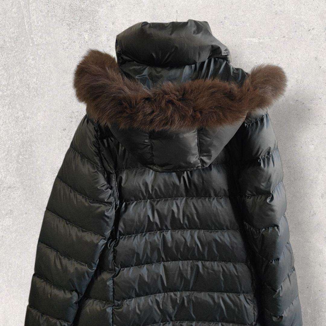 美品河田フェザー ビーミングバイビームスロングダウンコート