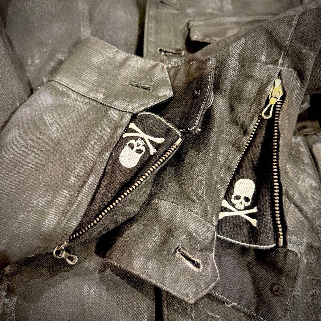 美品】Roen ロエン オイル加工 デニムジャケット 44 HYDE着用モデル