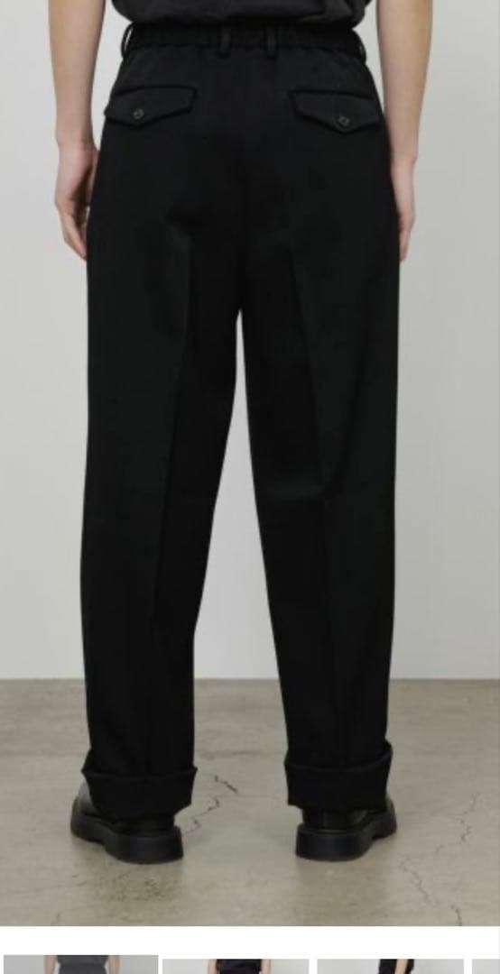 25aw】ポロワースタキシードクロス ダブルプリーテッドワイド