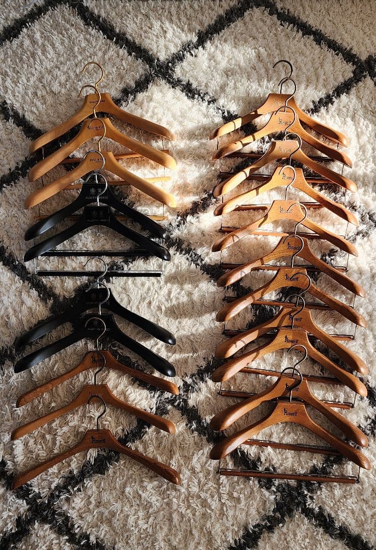 木製ハンガー Gudee グディ ハンガー 3本セット おしゃれ 耐荷重3kg 木 竹製 木製