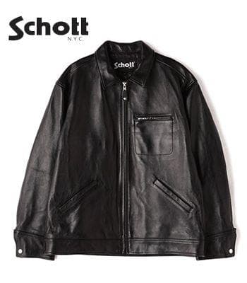 schott ショット　レザートラッカージャケット　ライダース　ラムスキン　M 楽天市場】【schott 神戸正規】Schott 羊革 LEATHER TRACKER JACKET