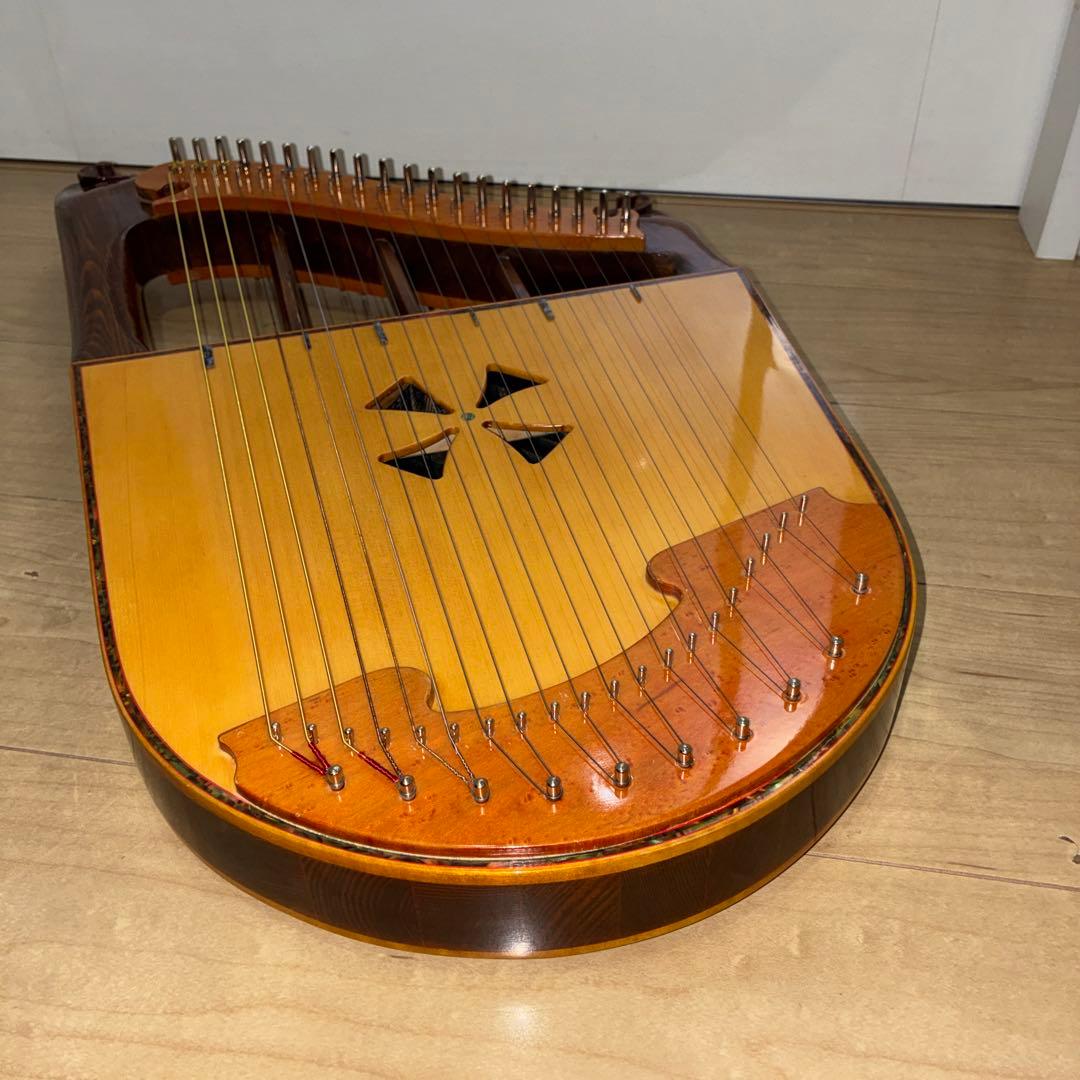 美品 木製ハープ エンジェルスハープ ミニハープ ライアーハープ