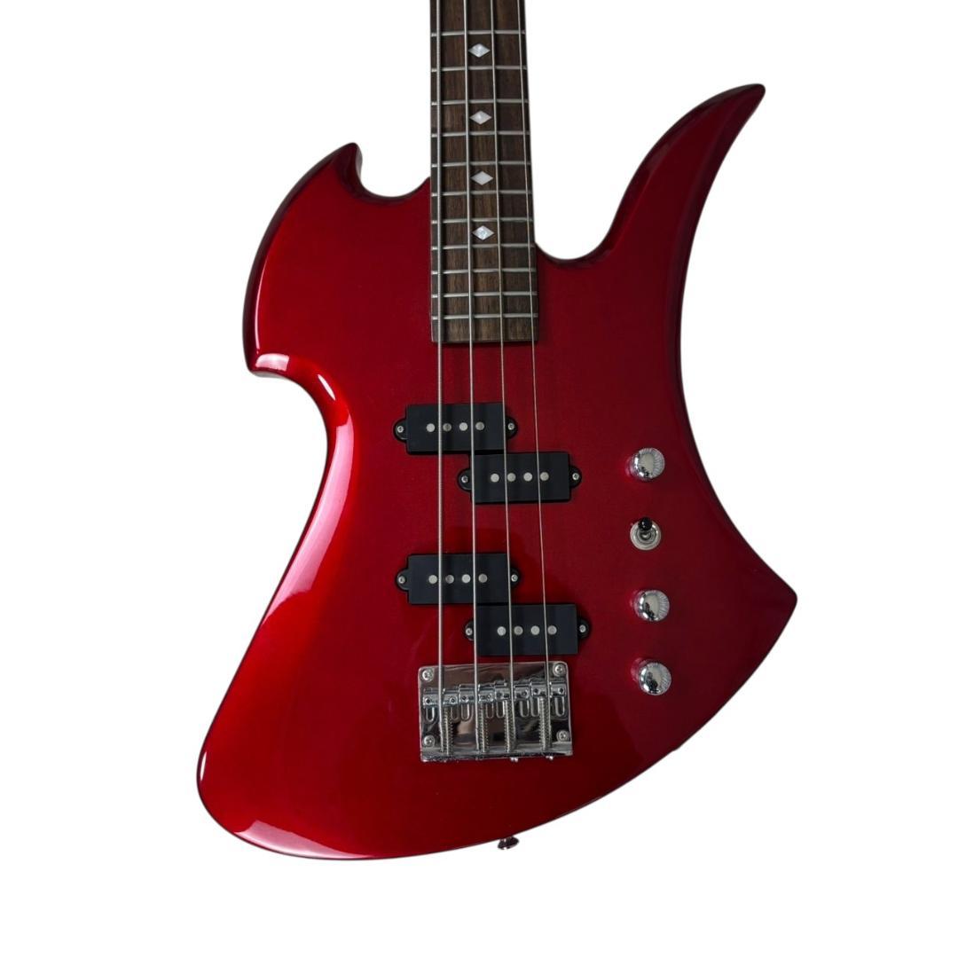 【美品】 B.C.Rich モッキンバード　エレキベース　メタリックレッド