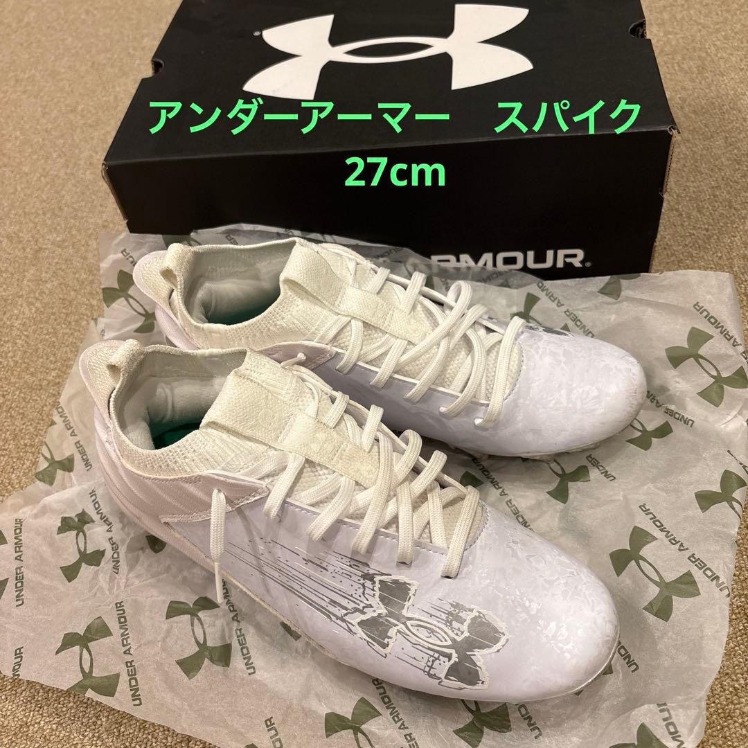 アンダーアーマー　スパイク　27cm UNDER ARMOUR（アンダーアーマー） 野球スパイク 埋め込み金具スパイク