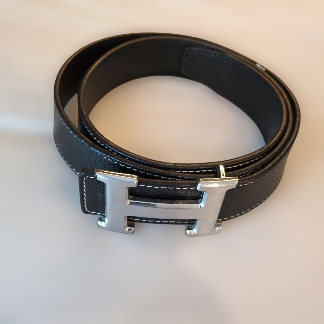 ブラック H型バックル ベルト 金属ベルト ブラック バックルH【防犯グッズの販売店ボディーガード 本店】