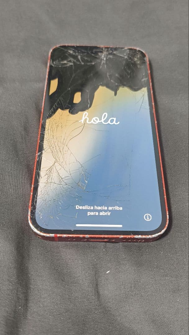 Apple iPhone 12mini 128GB赤 本体 画面ひび割れ iPhone 12 mini】割れてしまった背面ガラスもピカピカに修復可能です