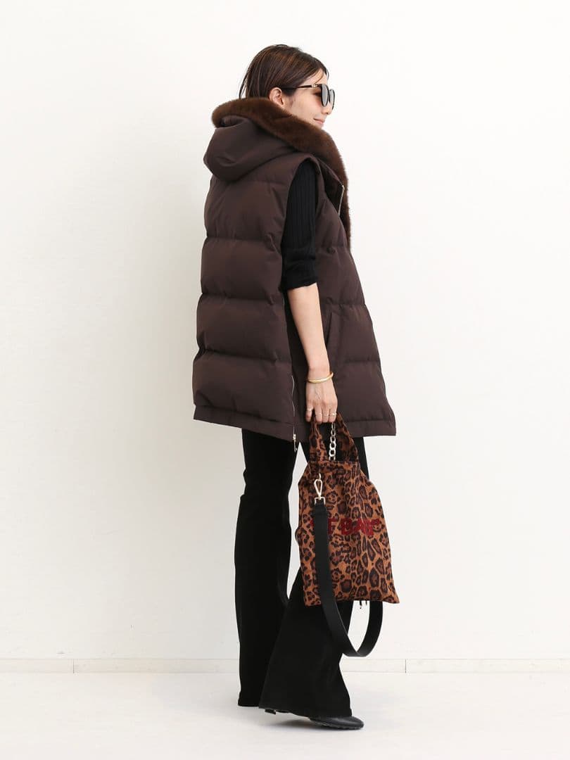 明日までお値下げ】LOU ANDREA/ルーアンドレア 2WAY ダウンベスト