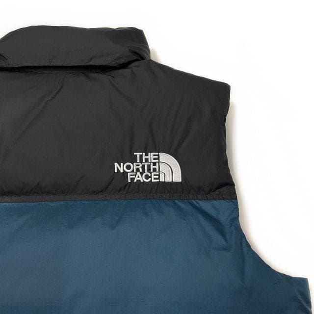 期間限定価格】ノースフェイス ダウンベスト ヌプシ(L)青 黒 190122