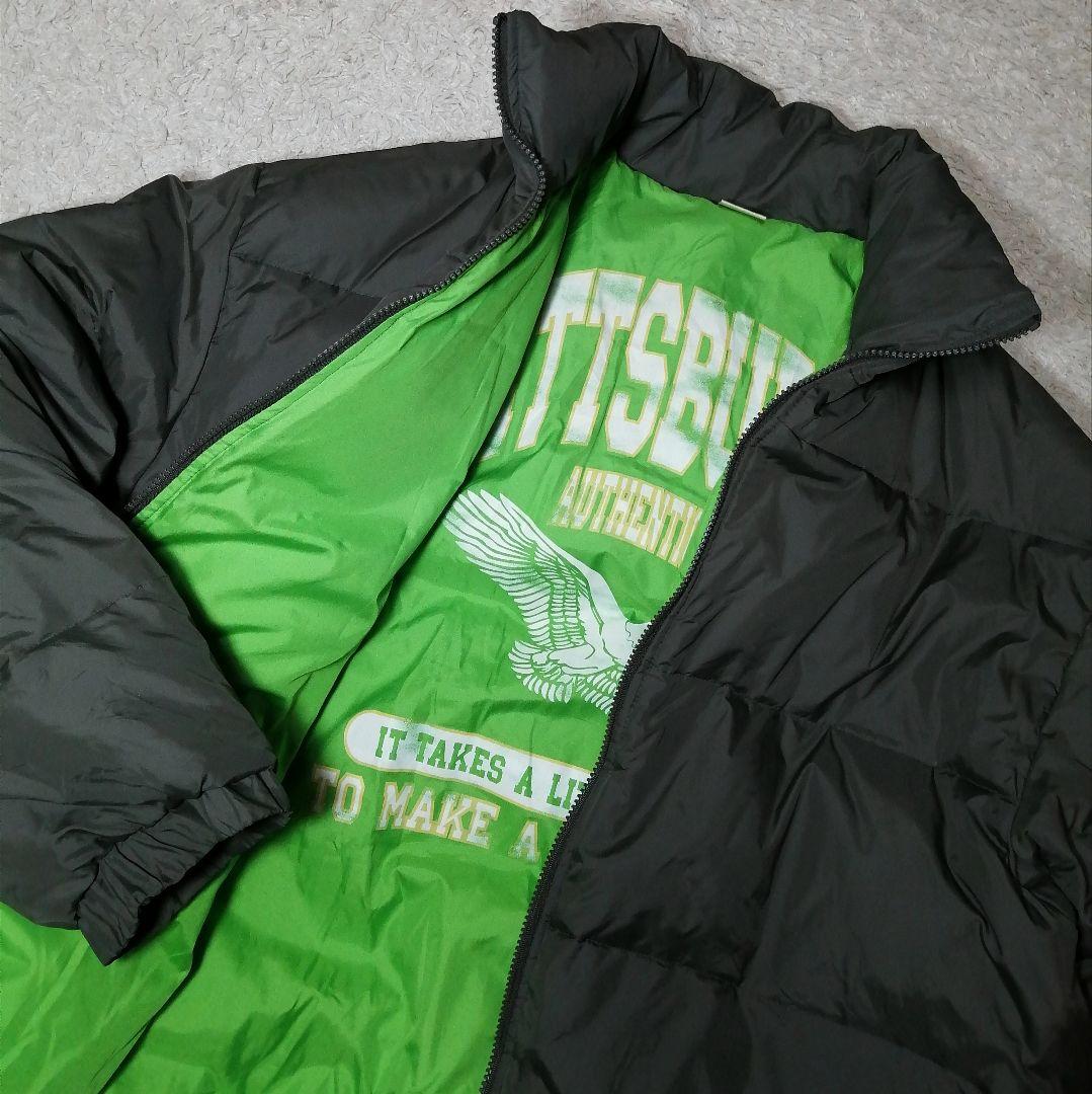 ☆90s☆チャンピオン☆ダウンジャケット 4L 超ビッグサイズ オリーブ