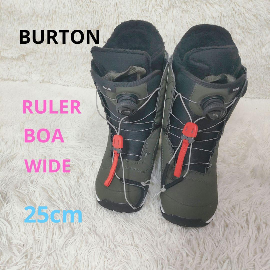 BURTON RULER BOA WIDE スノーボードブーツ 25cm カーキ BURTON（バートン） ブーツ BURTON Ruler BOA Wide ルーラー ボア