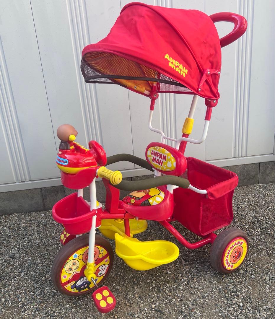 それいけ！アンパンマン デラックス三輪車 赤い色 日よけ付き Amazon.co.jp: 三輪車 それいけ!アンパンマンデラックスII オレンジ