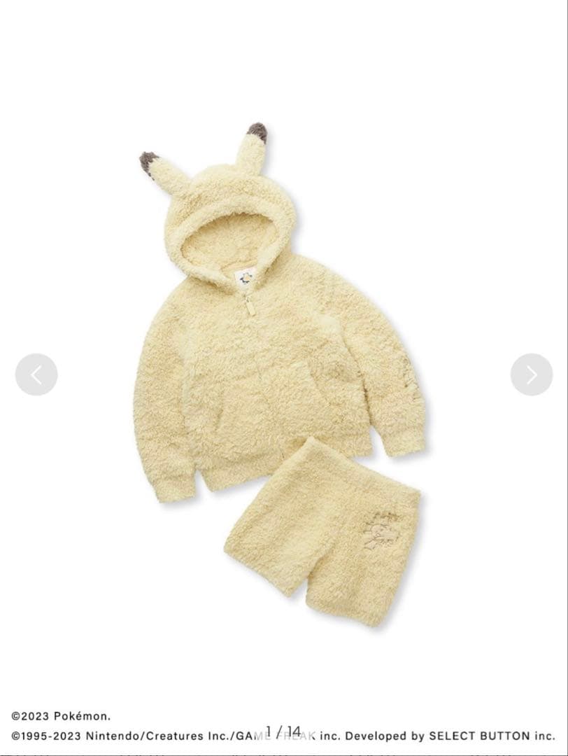 新品◯ジェラートピケ ピカチュウパーカ&ショートパンツセットキッズSサイズ 楽天市場】【ポケモンスリープ】【レディース】 ジェラート ピカチュウ