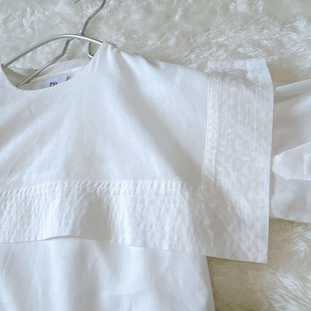 【美品☆レア】MACOマコ セーラーブラウス ホワイト free 半袖