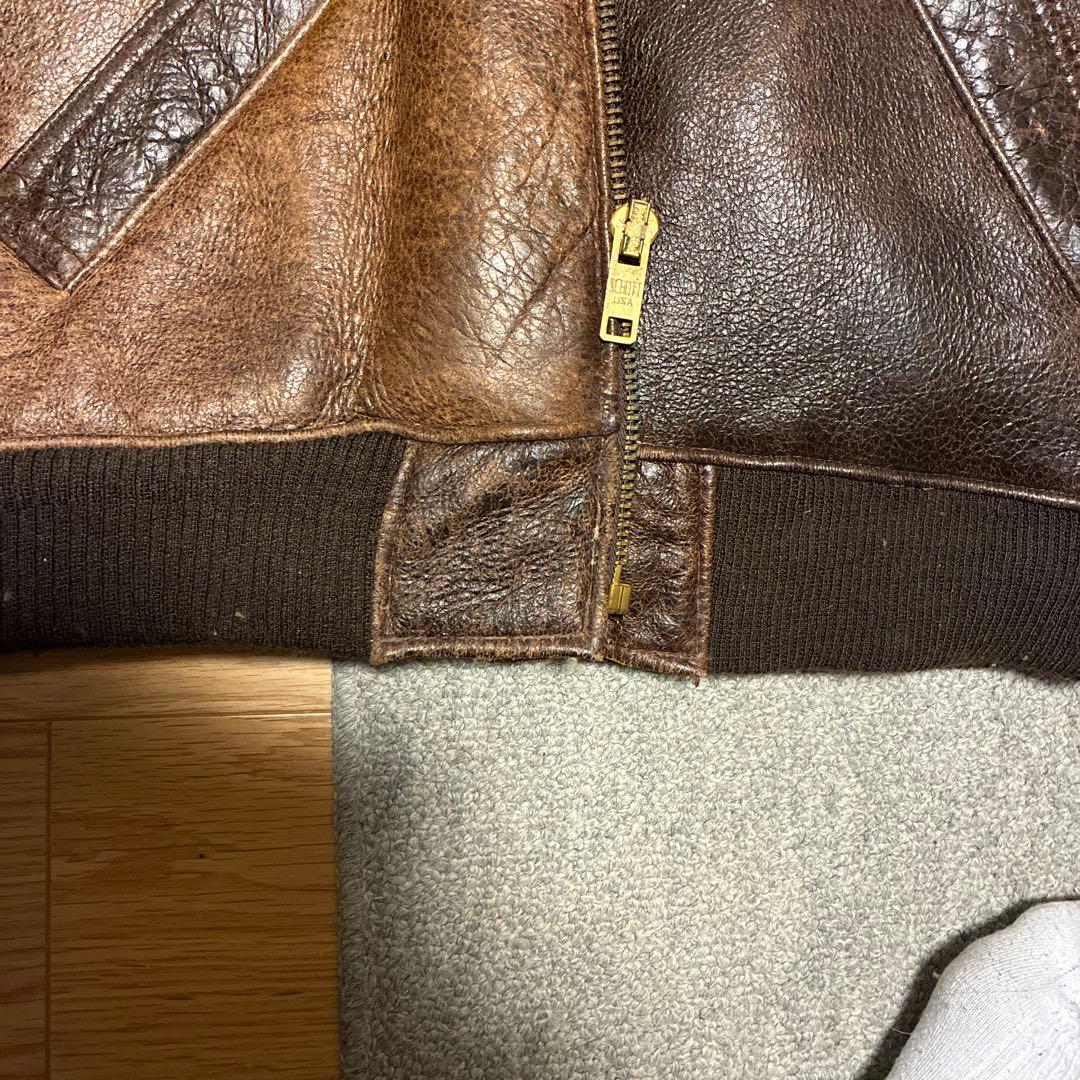 schott ショット B-6 サイズ42 ボマーJKTフライトムートン - メルカリ