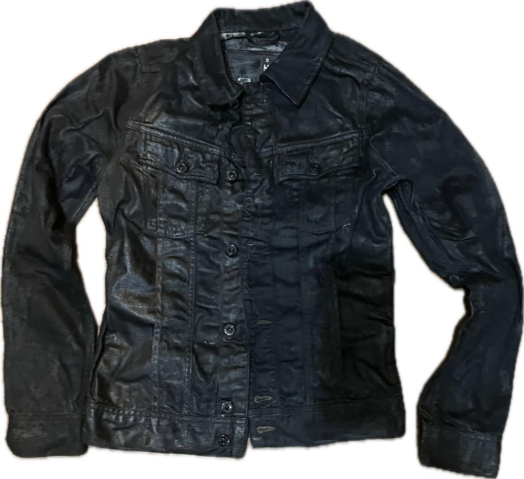 wax加工コーティングデニムジャケット swag opium vkei y2k - メルカリ