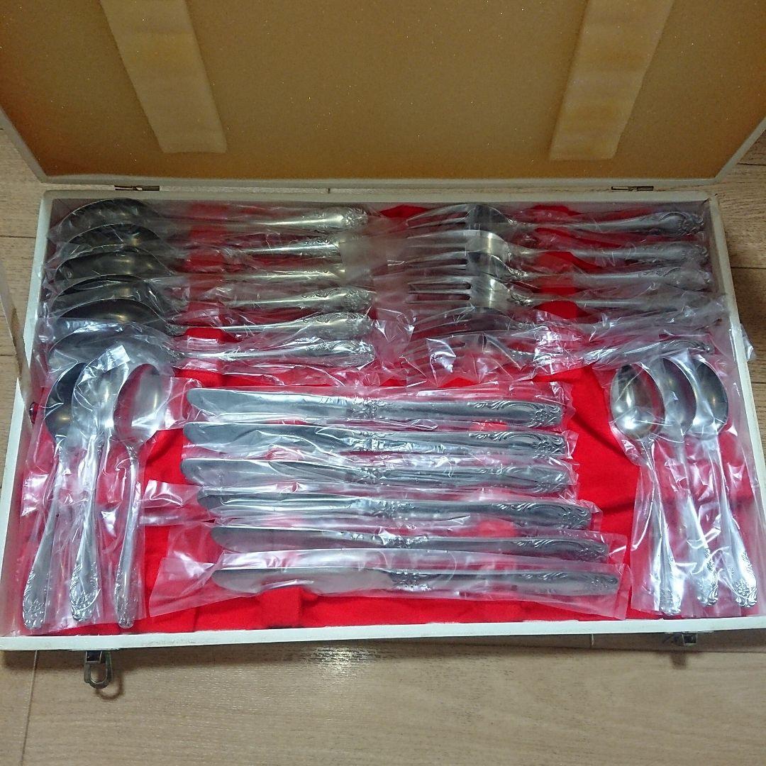 AZUMA 新品未使用 ステンレス ナイフ フォーク スプーン セット - メルカリ