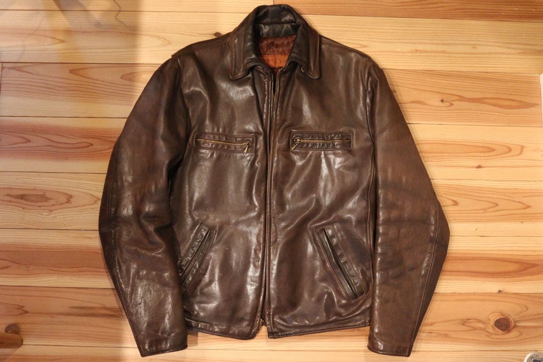 60s ホースハイド　ビンテージレザージャケット　rrl 山田蓮 2026年最新】山田蓮革ジャンの人気アイテム - メルカリ