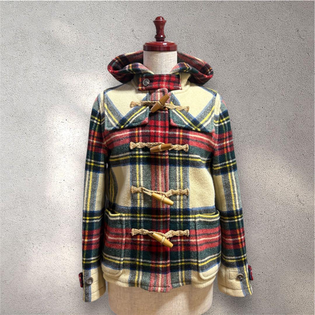 早い者勝ち】ポロラルフローレン タータンチェック ダッフルコート S