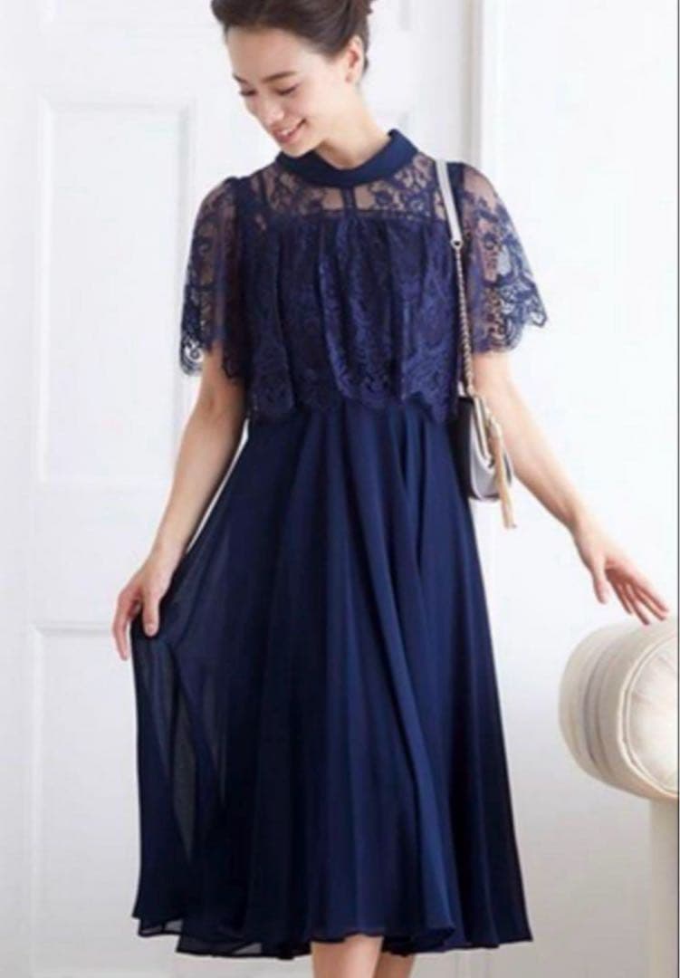 Dorry Doll】ネイビー レーストップ パーティードレス - メルカリ