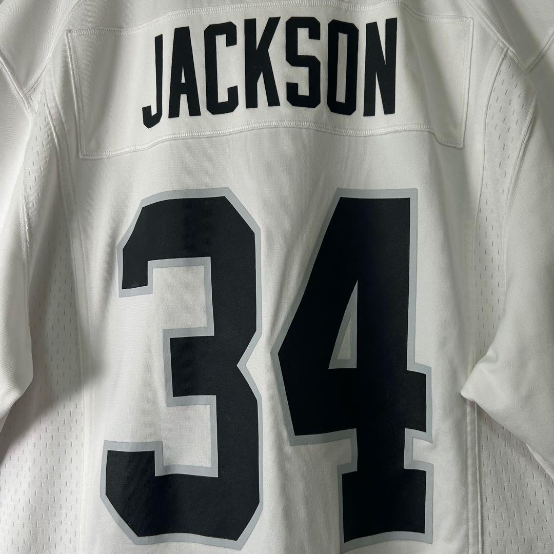 希少 NIKE NFL レイダース ボージャクソン ゲームシャツ 白 - メルカリ