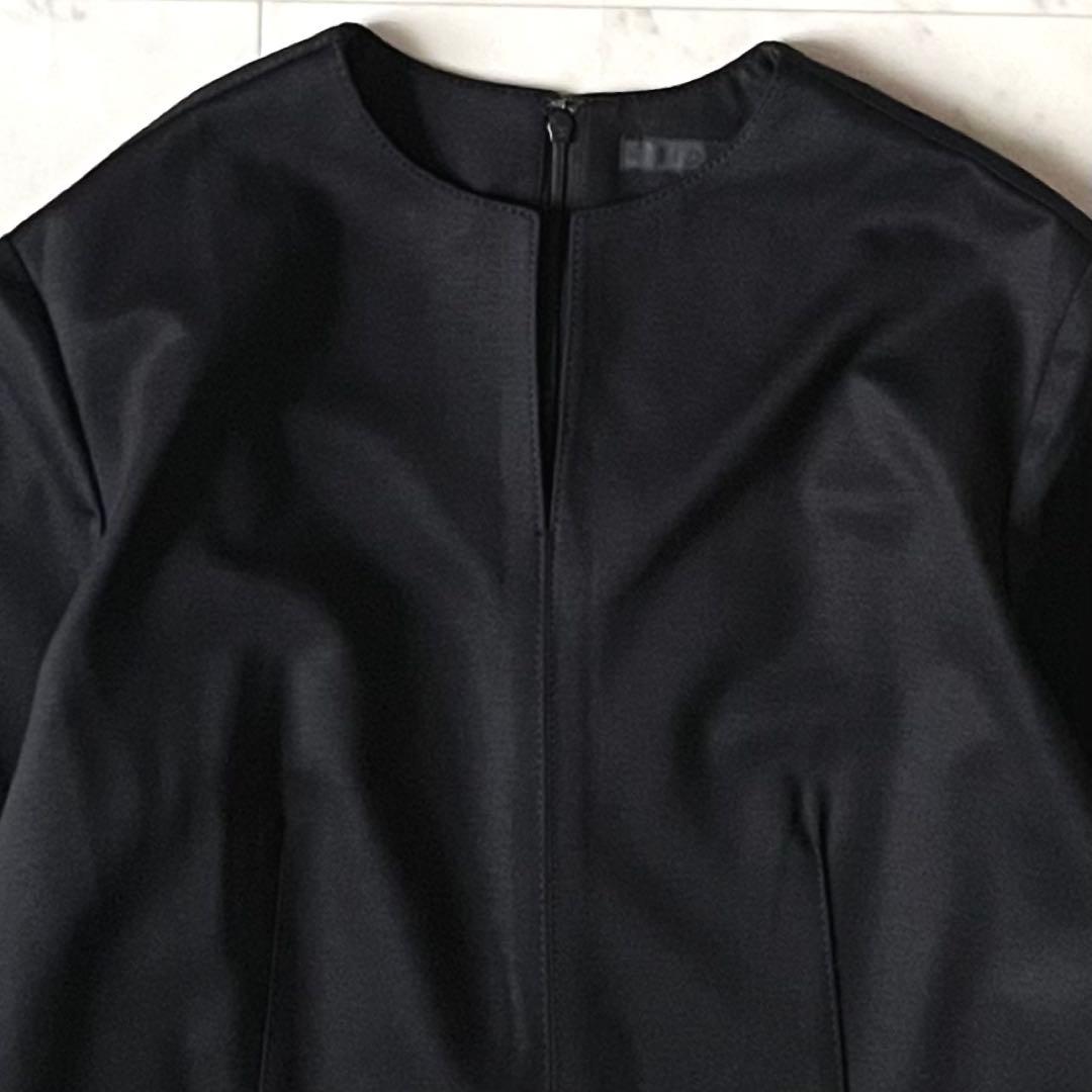 定価3万＊タグ付未使用 ICB キーネックロングワンピース 11号 黒