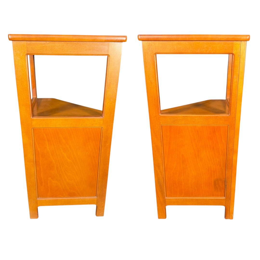 HR643 オールドカリモク 電話台 コンソール 三角コーナーラック - メルカリ