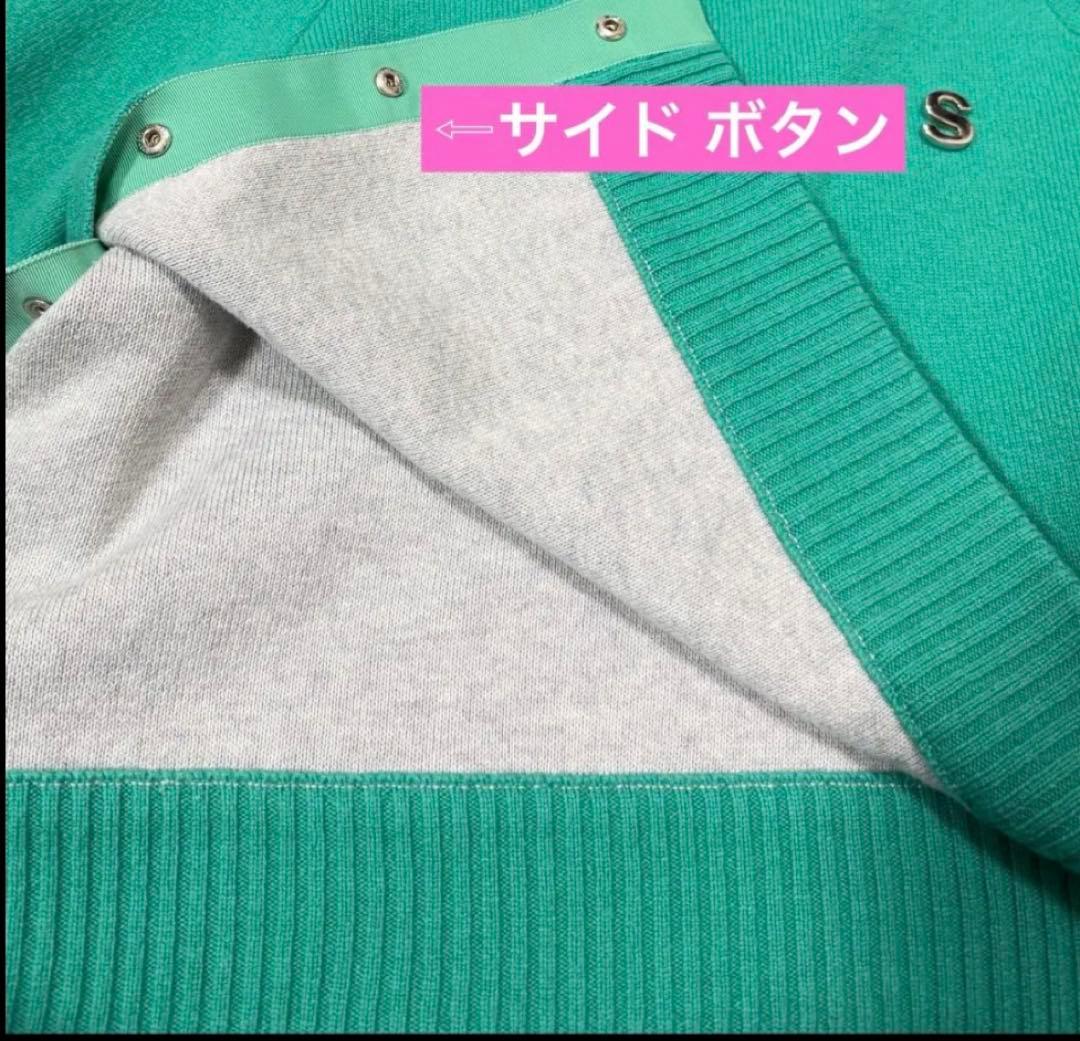 3500円お値下！13万★sacai サカイ★カシミアニット “S”ピンバッチ付