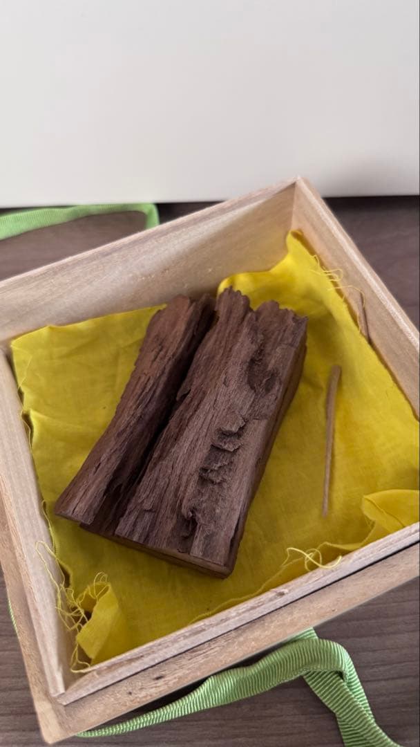 御家流香道《伽羅》落款印　108g 香木　沈香　茶道具　ベトナム産