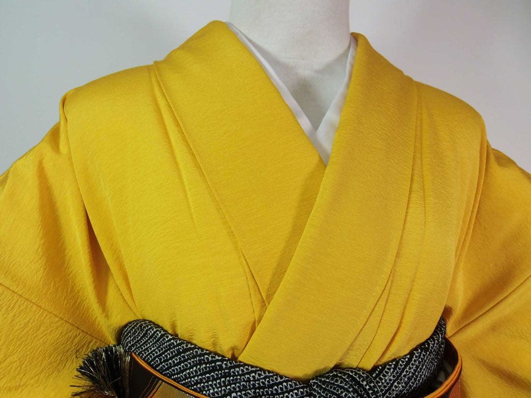 作家物・草野一騎 薔薇咲き誇る振袖×大胆アート構図／イエロー地×華麗