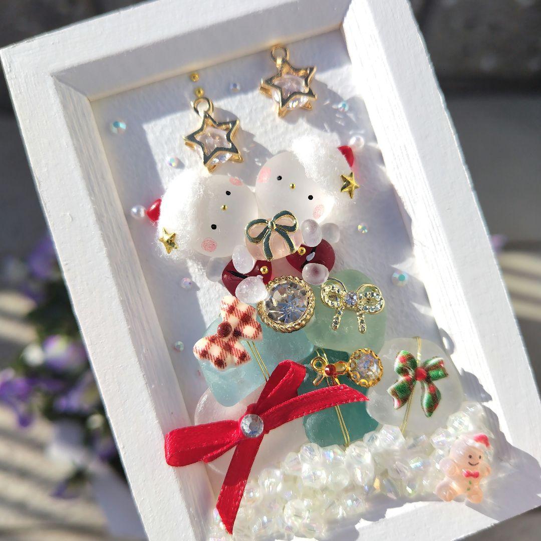 チーコ様 シーグラスアート『 聖夜～素敵なプレゼント～』他2点