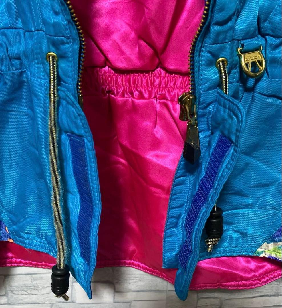 ellesseエレッセ スキーウェア 上下セット 下つなぎ 総柄 ヴィンテージ