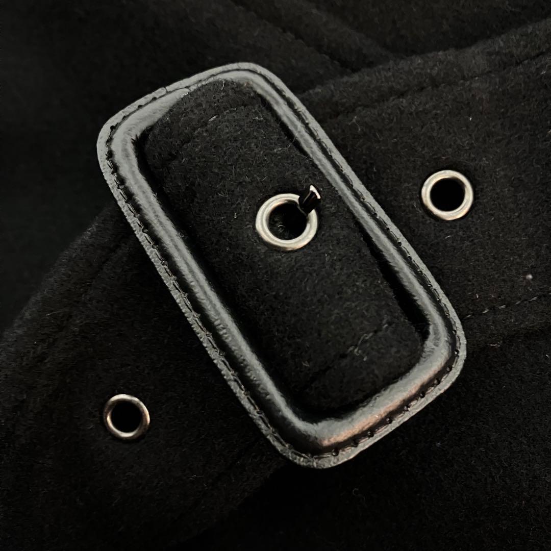 美品 キャサリンハムネット トレンチコート ウール ライナー ブラック