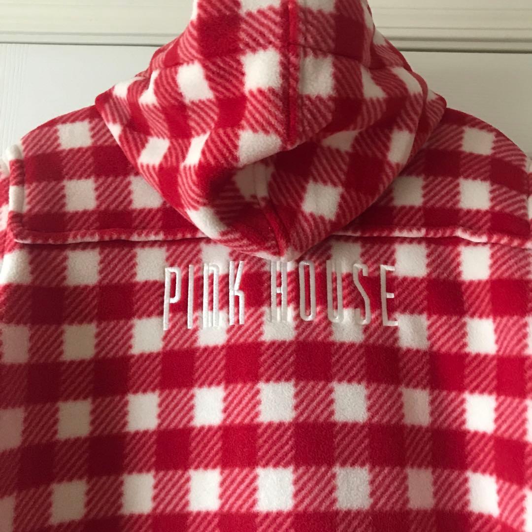 し*じ様 ピンクハウス フリース コート ダッフル ブルゾン フード