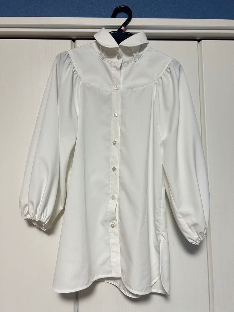 美品】cccmalie シーマリー 丸襟半袖ブラウス ホワイト - メルカリ