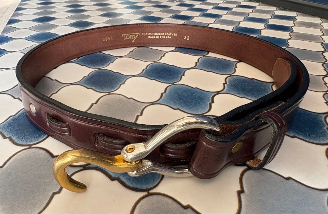 TORY LEATHER フックバックルベルト　32インチ 楽天市場】トリーレザー フーフピック ベルト TORY LEATHER HOOF PICK