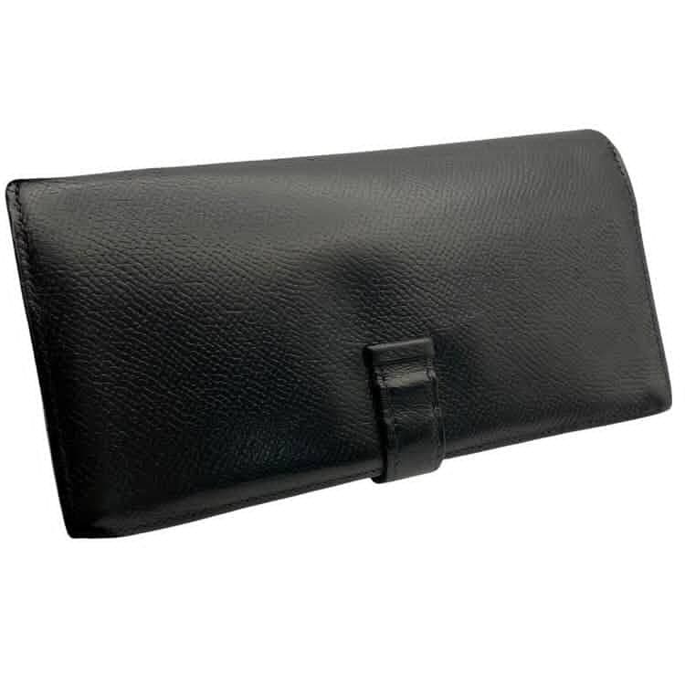 美品 HERMES エルメス ベアン スフレ 長財布 ▢K刻印 ブラック - メルカリ