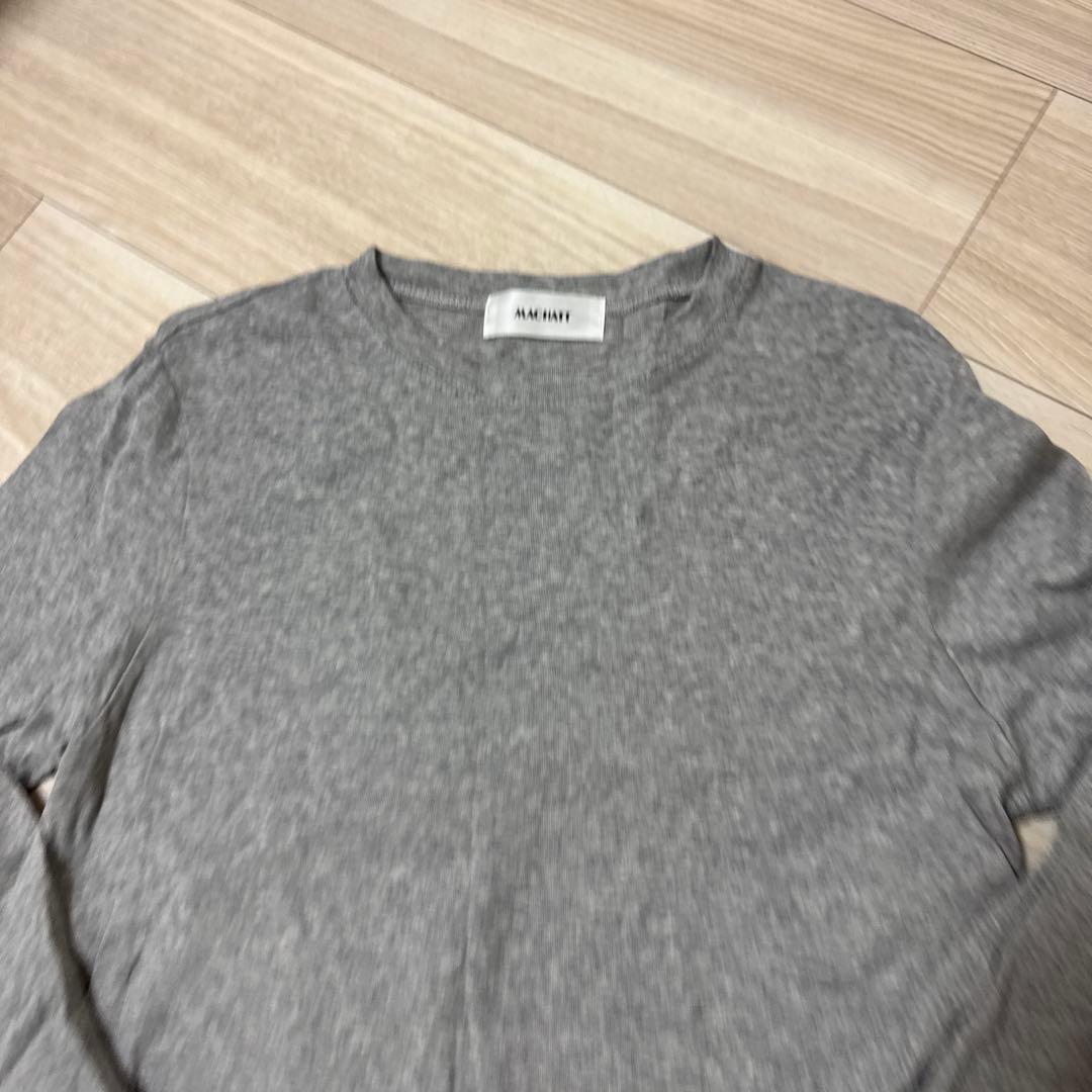 未使用 MACHATT ヘムレースロンT グレー マチャット - メルカリ