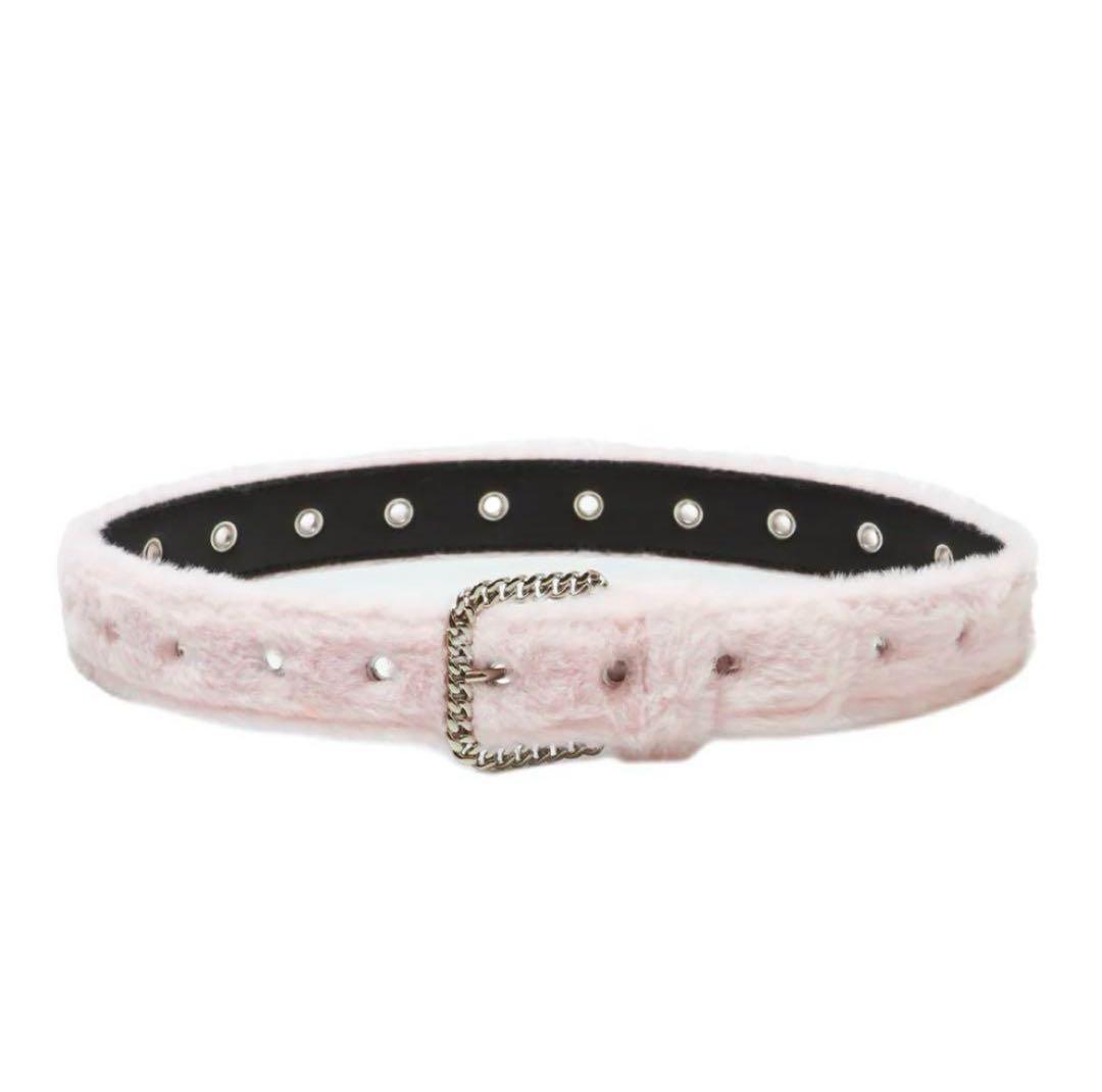 完売品 AFB ファーベルト ピンク - メルカリ