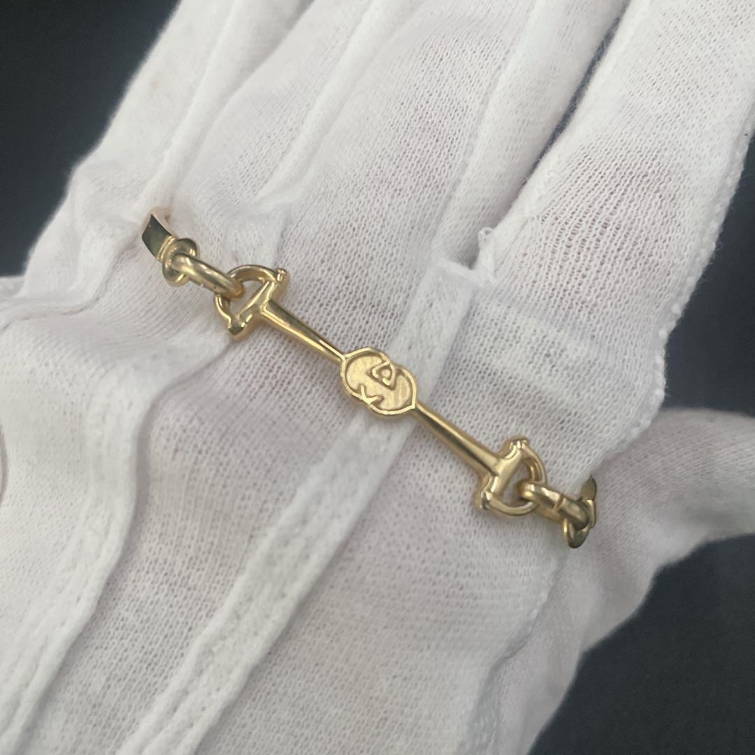 入手困難トムフォード期グッチホースビットブレスレットバングルゴールド